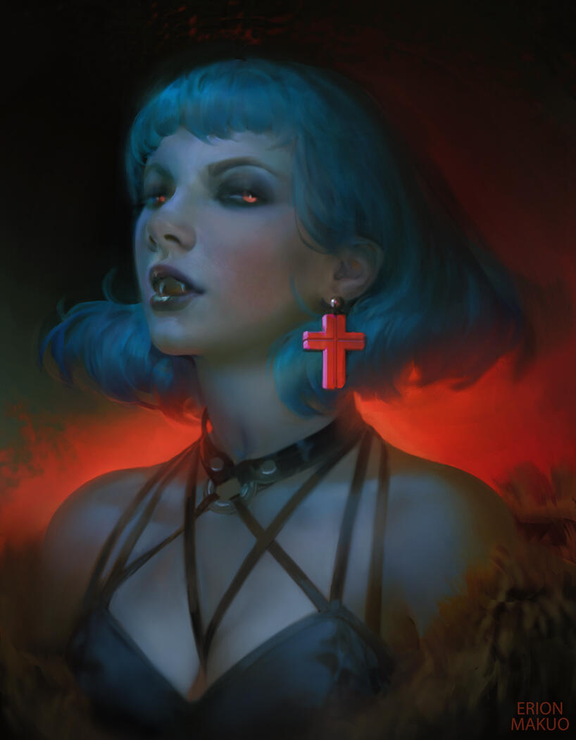 BLUE. Private portrait commission