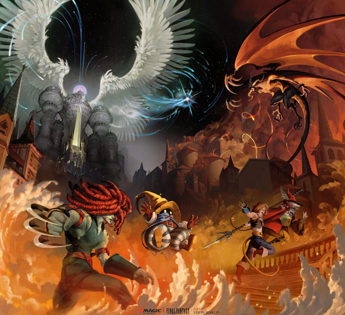 FINAL FANTASY IX SCENE. For Magic: The Gathering and FINAL FANTASY collaboration. AD: Matt Cavotta